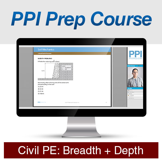 PPI107 Civil PE Prep Courses (Breadth + Depth) UNC Charlotte